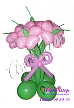Букет цветов «Флоксы» из  воздушных шаров  