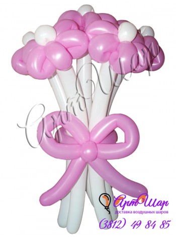 Букет  «Романтика» (5 цв) из  воздушных шаров 