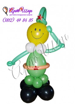 Фигура «Солдат» из воздушных шаров