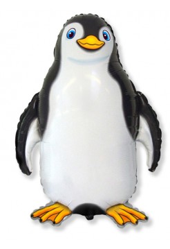 Фольгированная фигура «Счастливый пингвин»  с гелием