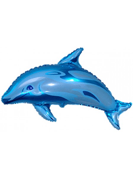 Фольгированная фигура «Дельфин»  с гелием