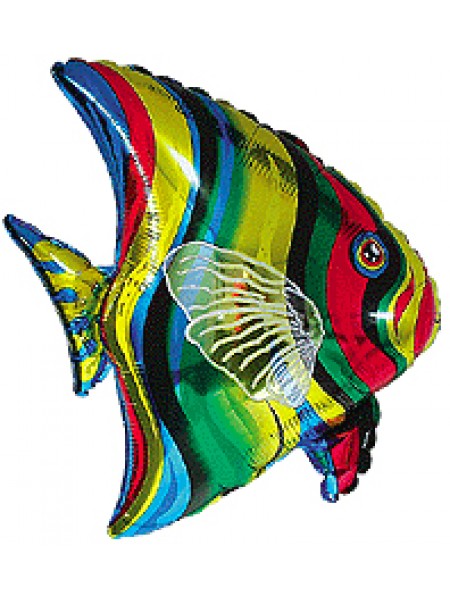 Фольгированная фигура «Тропическая рыбка» с гелием