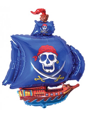 Фольгированная фигура «Пиратский корабль» с гелием