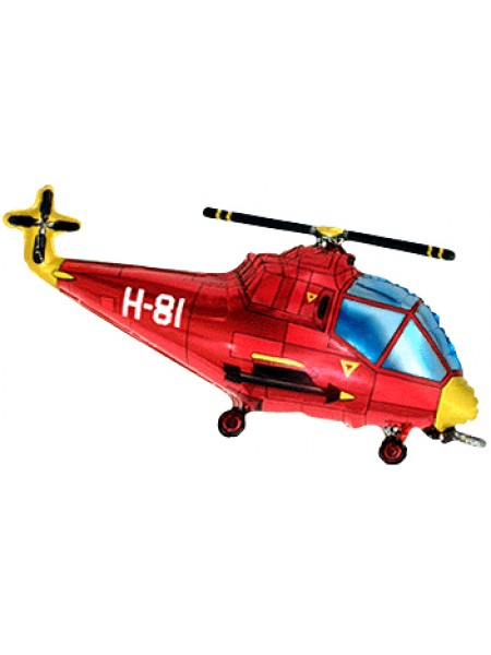 Фольгированная фигура «Вертолет» с гелием