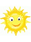 Фольгированная фигура «Солнце» с гелием