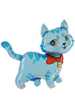 Фольгированная фигура «Котенок» с гелием