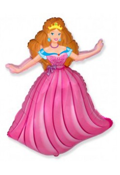 Фольгированная фигура «Принцесса» с гелием
