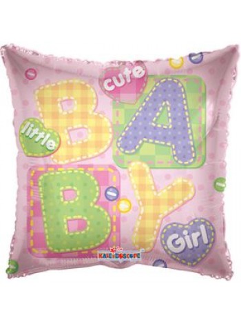Фольгированная подушка «Это девочка» с гелием